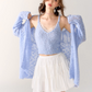 Loose Silhouette Knit Cardigan / Knit Camisole ASG0013