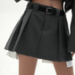 Cropped Belt Jacket & Pleated Skirt SRS0024