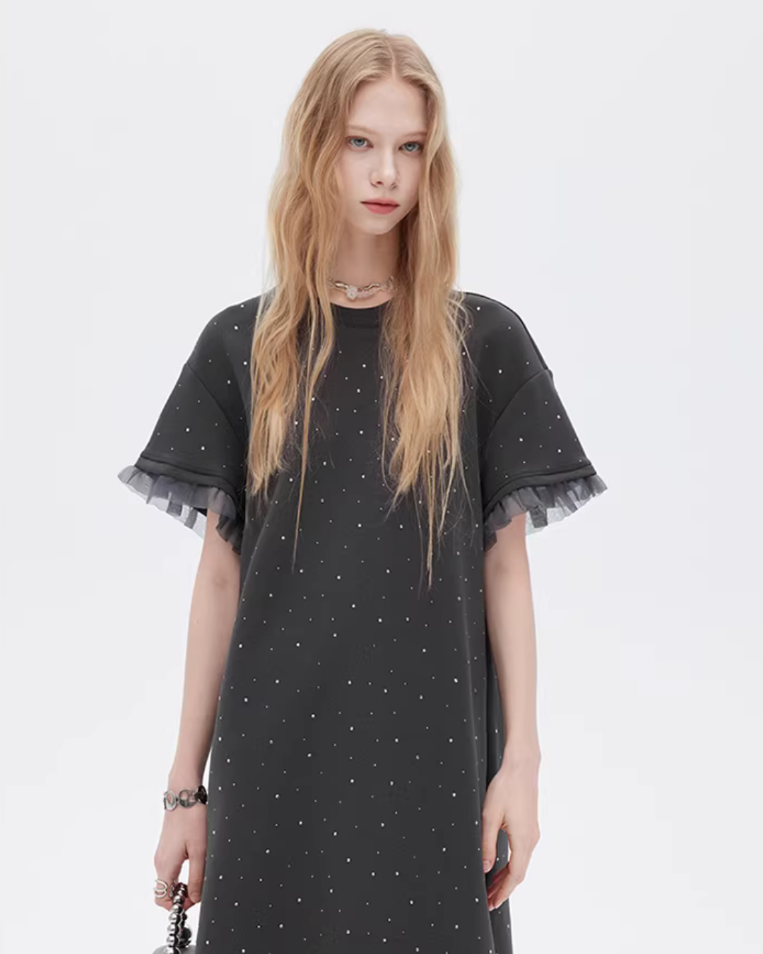 Sparkly T-Shirt Dress SHN0025