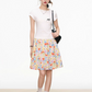Floral Print Skirt / White T-Shirt WEO0030