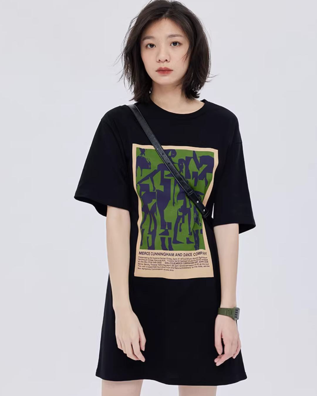 Graphic T-Shirt Dress SHN0029
