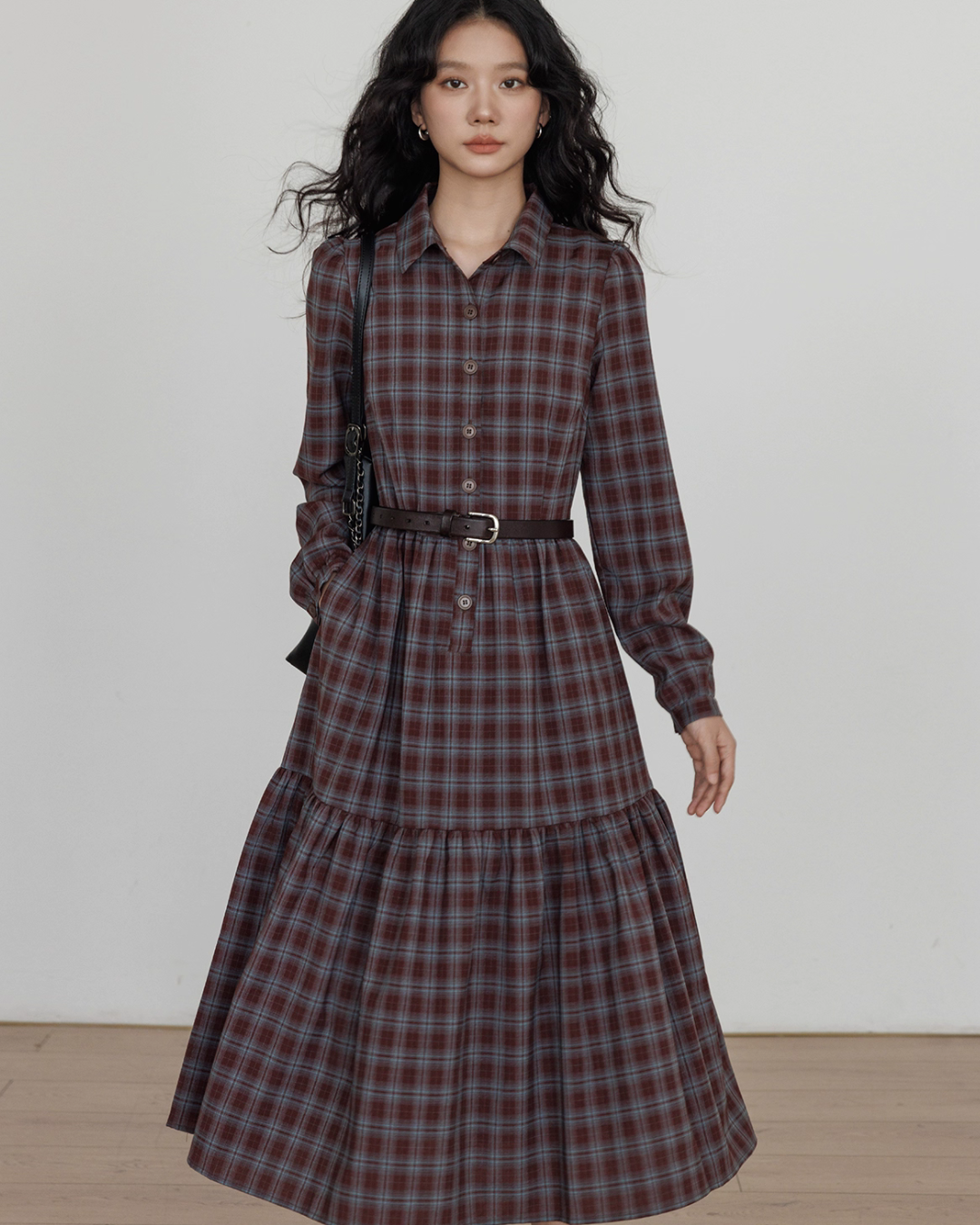 Classic Paid Long Dress VAS0162
