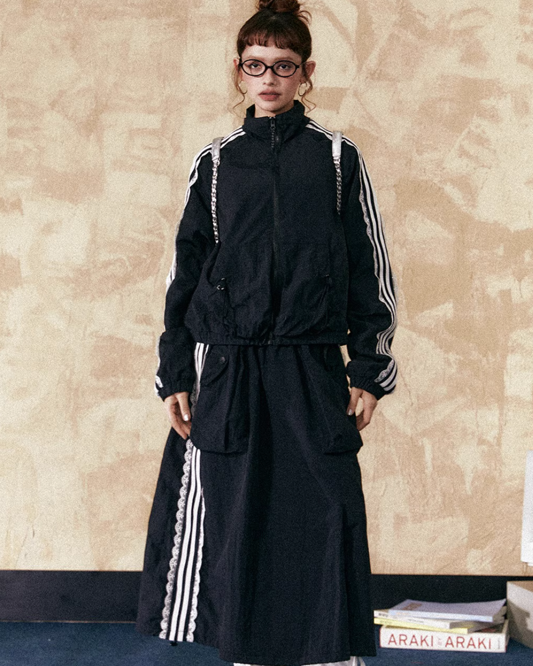 Girly Sideline Track Jacket / Long Skirt EZK0040