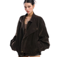 Suede Fleece Stand Collar Jacket BGS0045