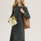 Plaid Tweed Jacket & Tweed Long Skirt SNT0010