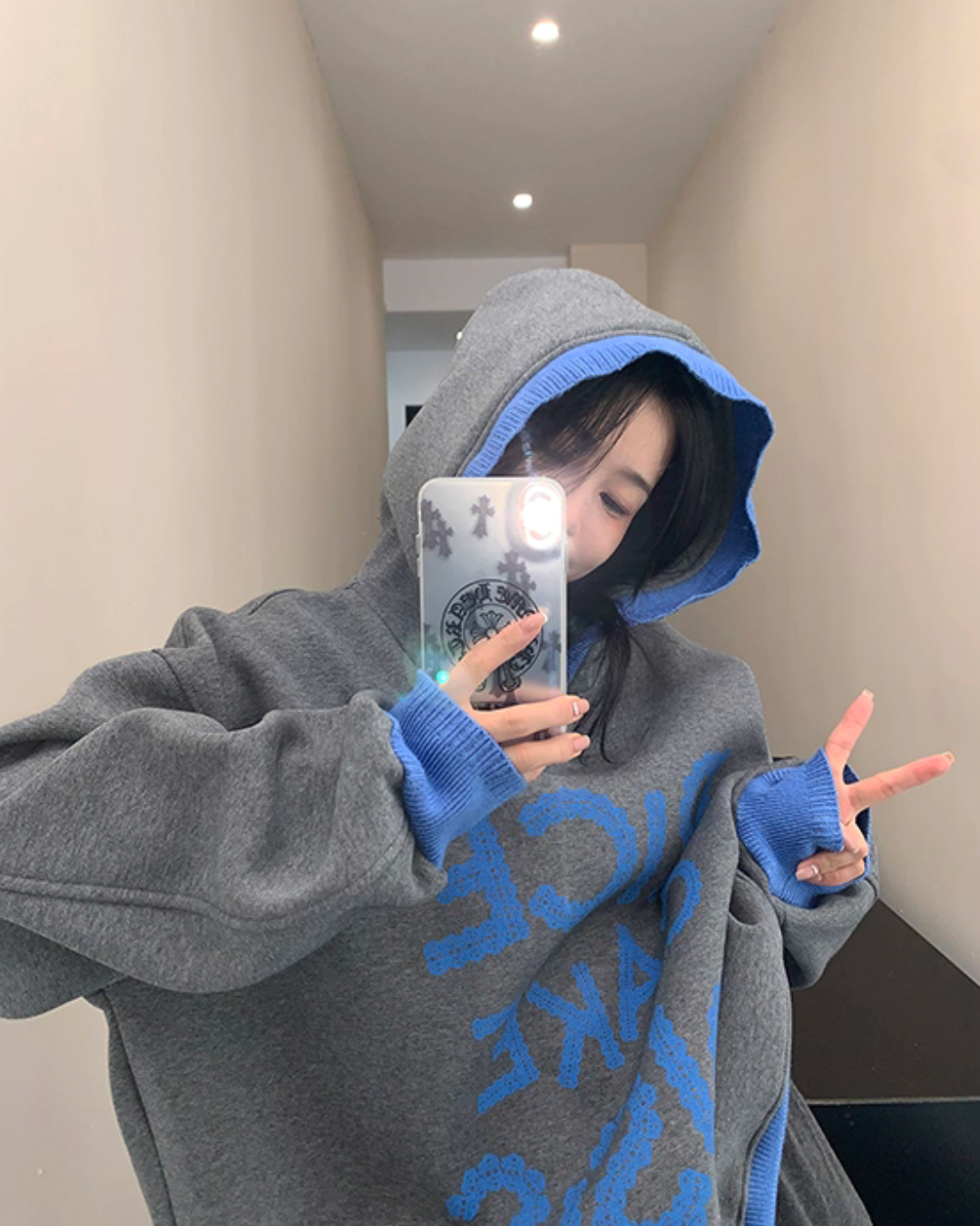 Big Logo Sweat Hoodie YLS1003