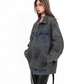 Polka Dot Diamond Denim Jacket BLB0027