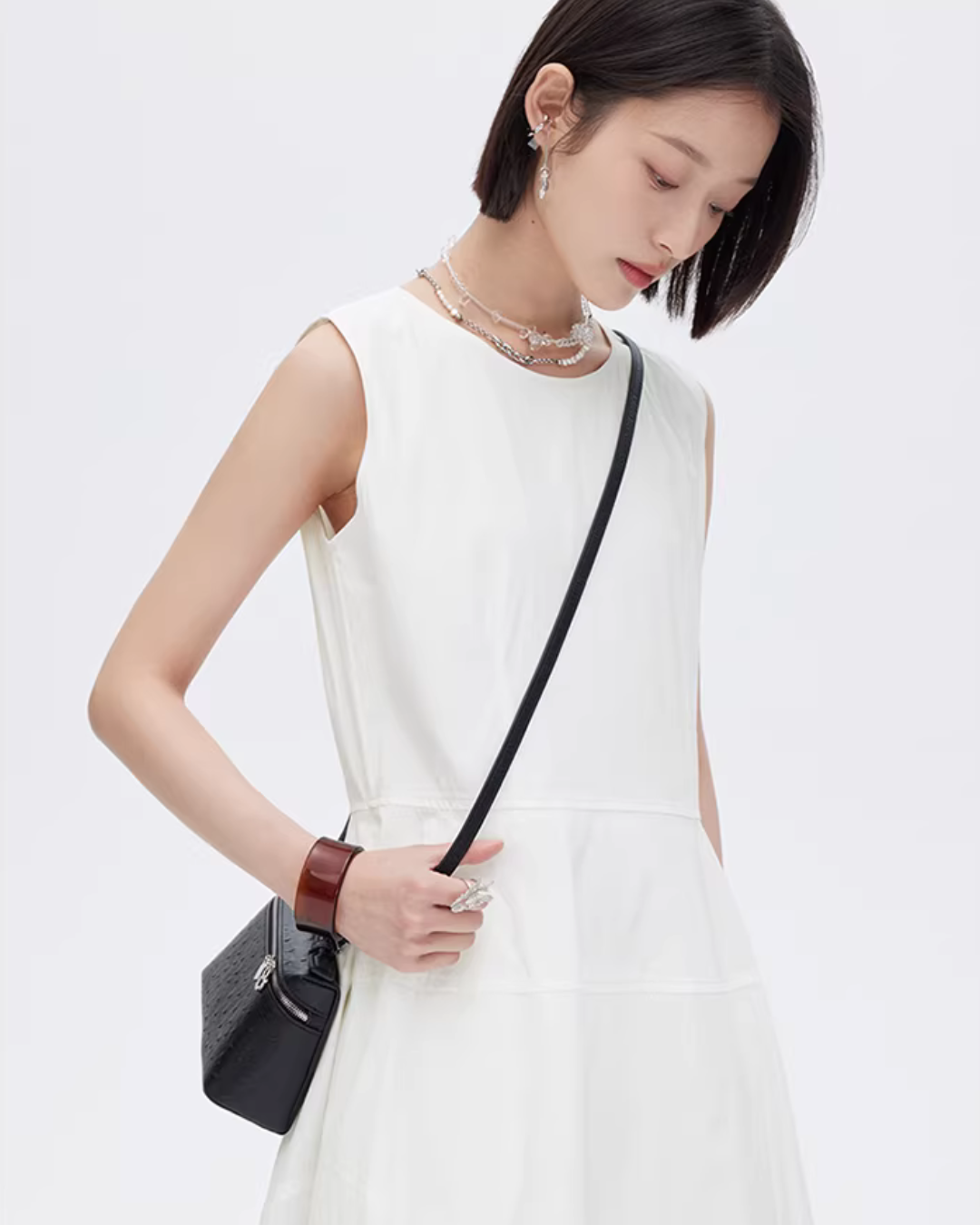 A-Line Sleeveless Tank Dress SHN0039