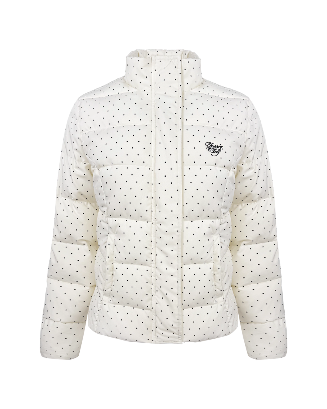 Polka Dot Handle Down Jacket/Flared Pants ELS0012