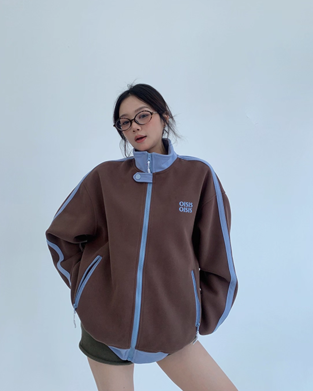 Stand Neck Track Jacket YLS0888