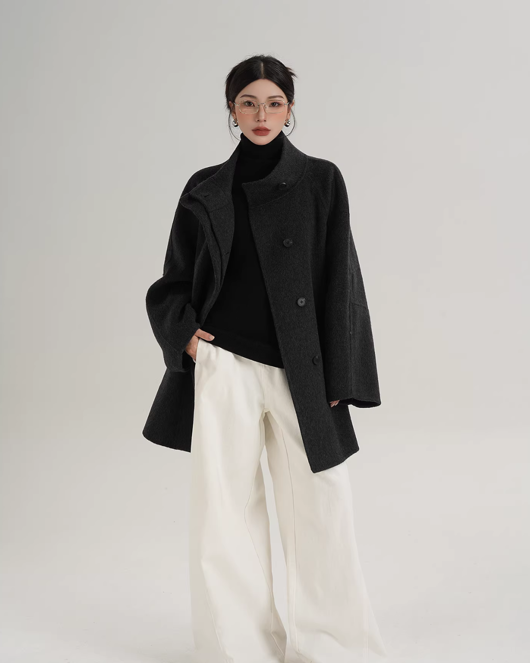 Wool Mid-Length Coat SRS0398