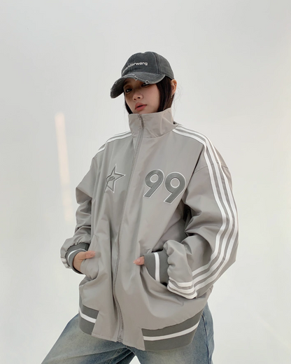 Stand Collar Line Jacket YLS0831