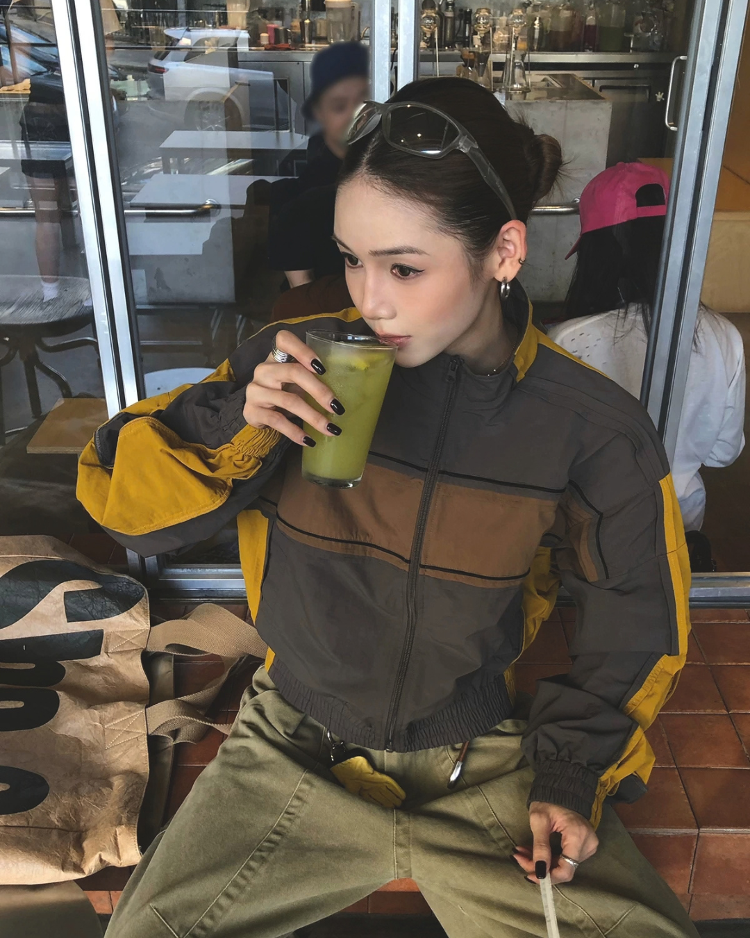 Cropped Color-Block Track Jacket WWP0015