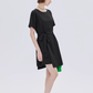 Round Neck Waist Ribbon Mini Dress SHN0054