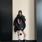 Graphic Oversized Sweatshirt Hoodie YLS1065