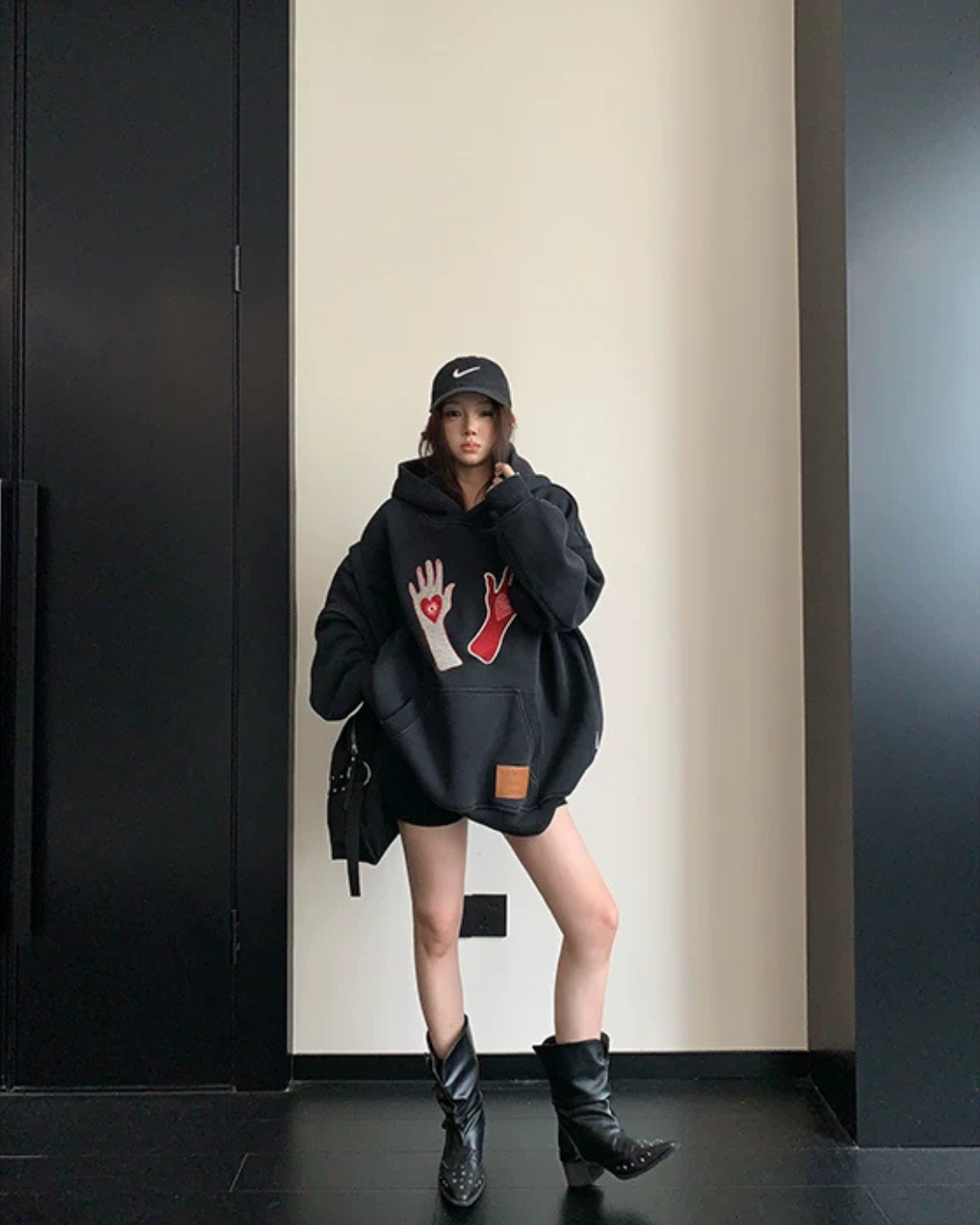 Graphic Oversized Sweatshirt Hoodie YLS1065