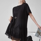 Rhinestone Short-Sleeve T-Shirt Dress FER0080