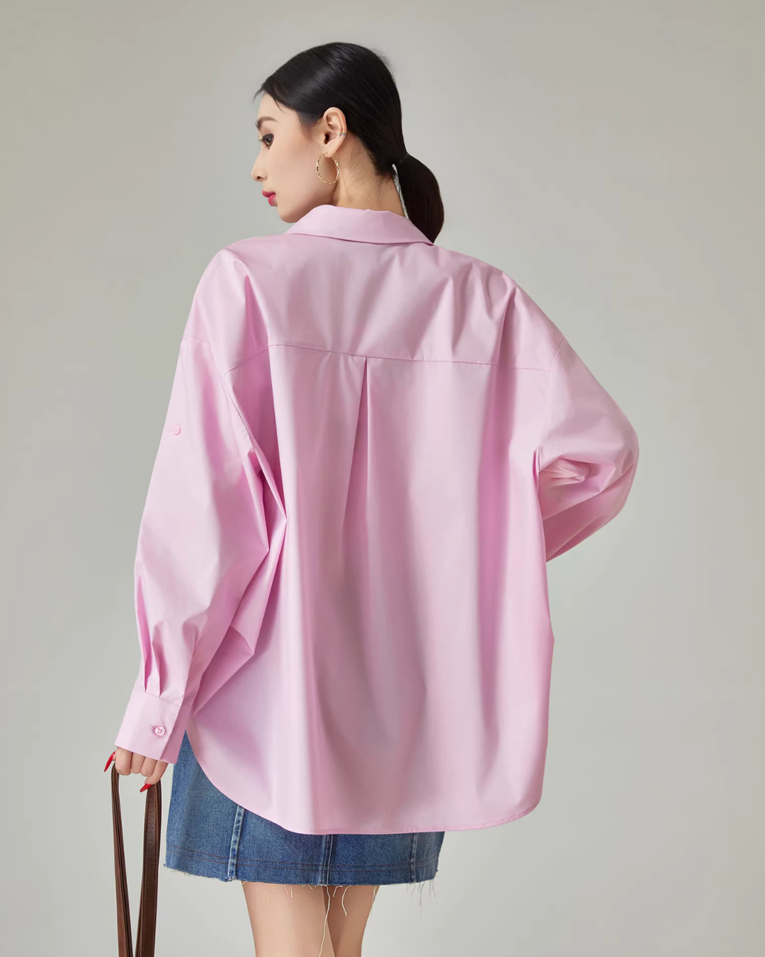 Flower Print Long-Sleeve Shirt FER0075