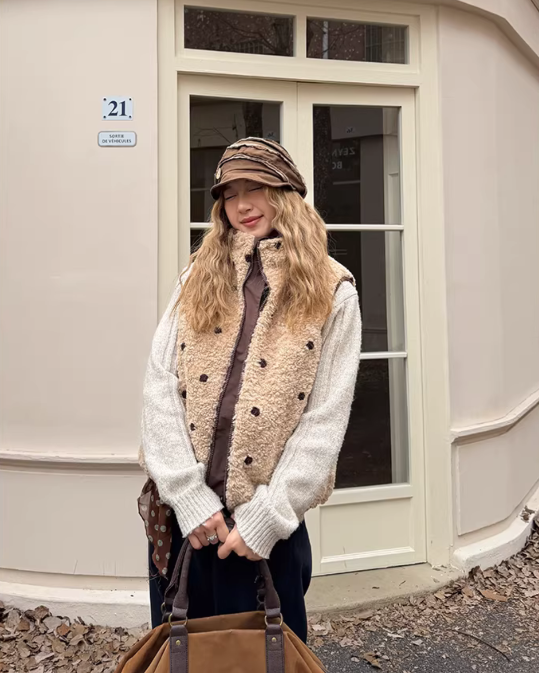 Reversible Fluffy Fur Vest CYE0095