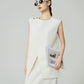 Front Layered Vest / Straight Long Skirt FER0271