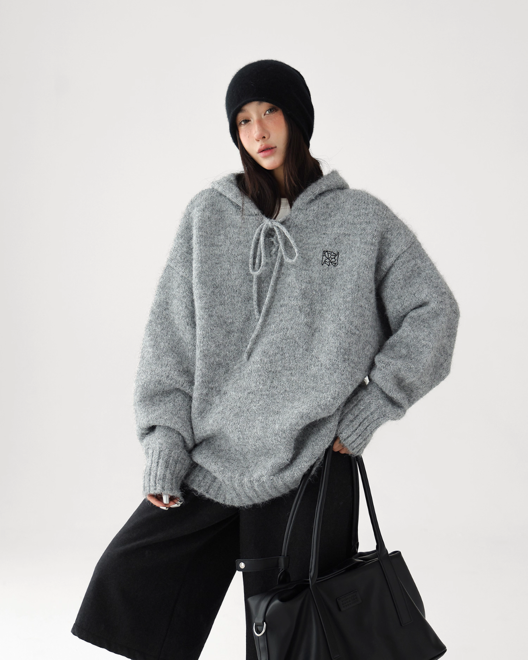 Wool Knit Hoodie Pullover ACS0317