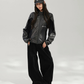 Mixed Material Zip-Up Tech Jacket ACS0386