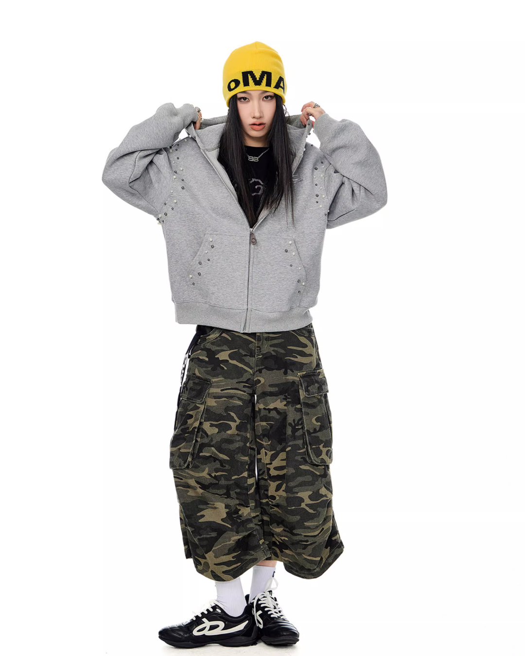 Pearl Design Zip Hoodie ICM0092