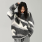 Mohair Jacquard Knit Sweater ACS0387