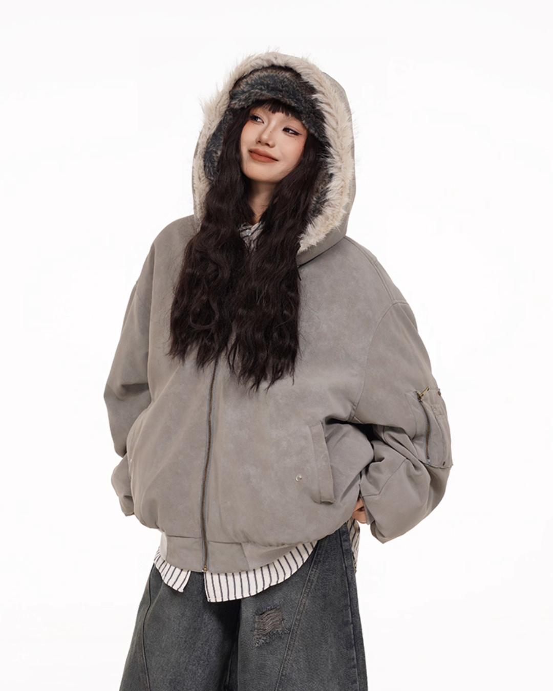 Fur × Nylon Reversible Blouson FEC0004