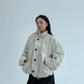 Stand Collar Balloon Sleeve Jacket YLS0921