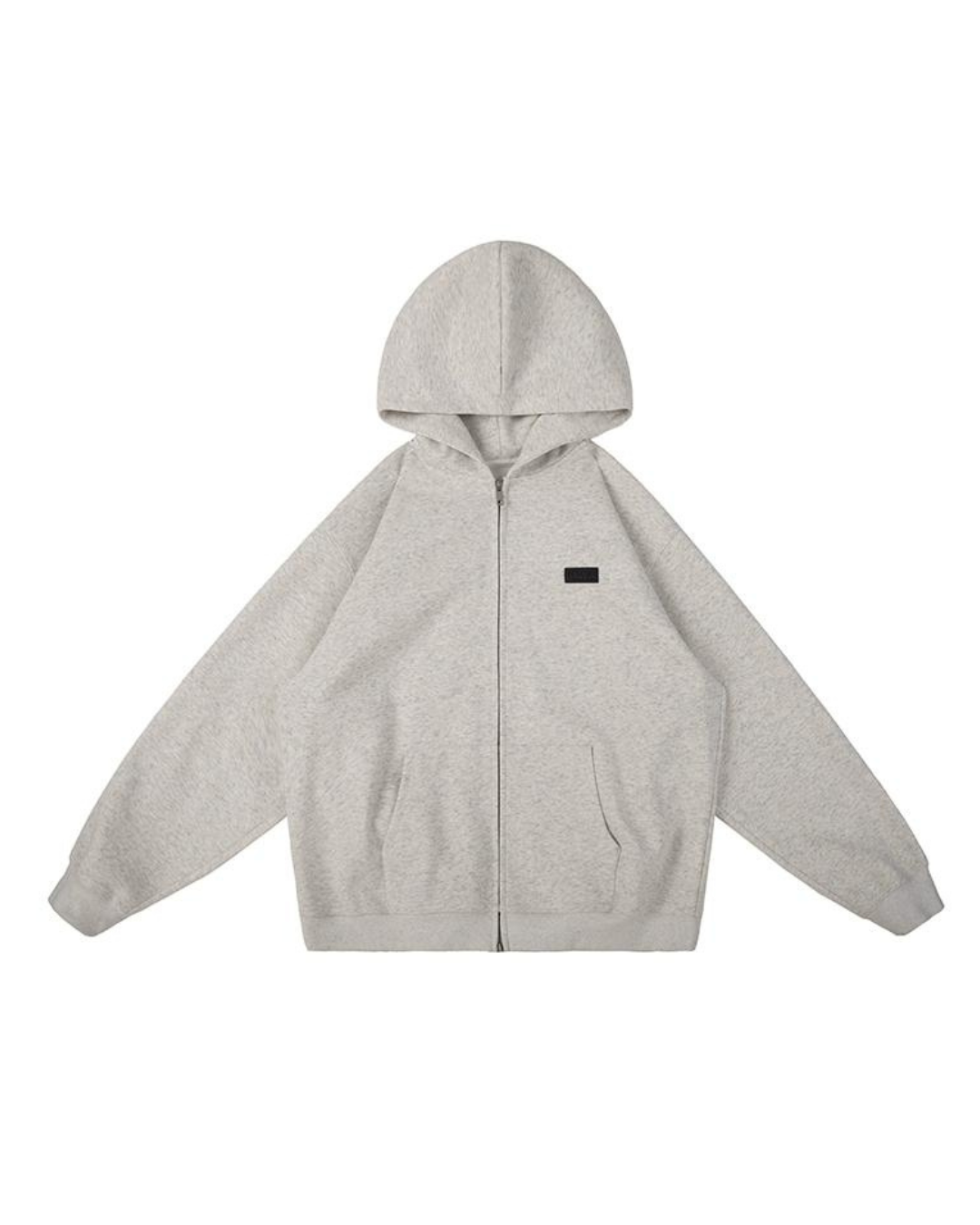 Basic Logo Double Zip Hoodie LMN0006