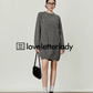 Round Neck Fake Pocket Knit Dress LLA0409