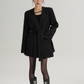 V-Neck Loose Jacket with Choker SRS0324