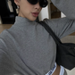 High Neck Long Sleeve Top / Mid Length Skirt ZRS0095