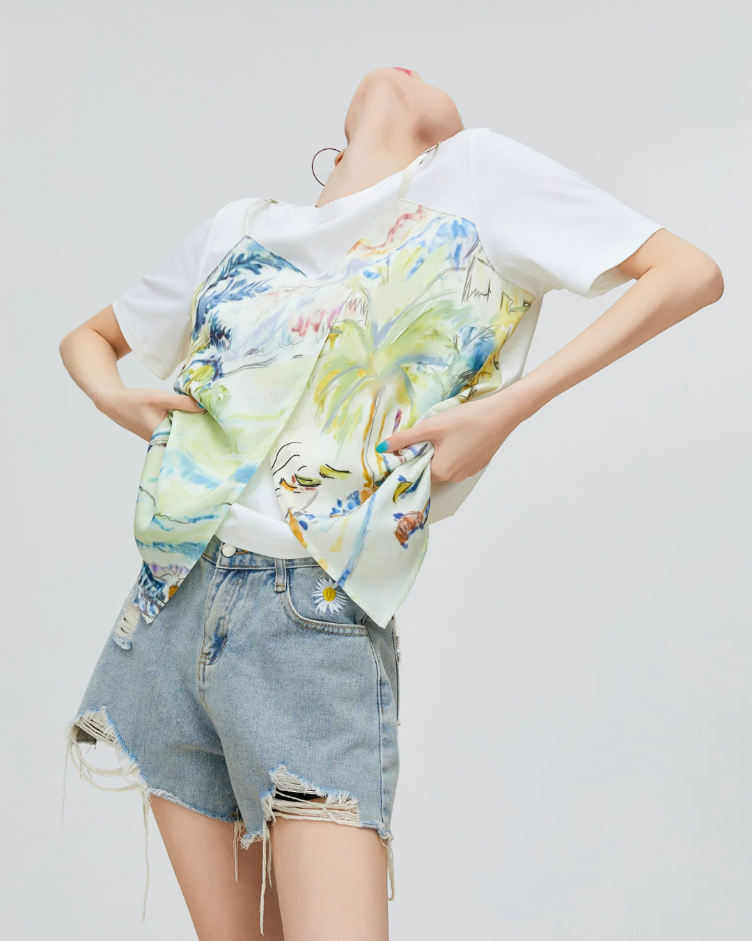 Summer Print Short-Sleeve T-Shirt FER0256