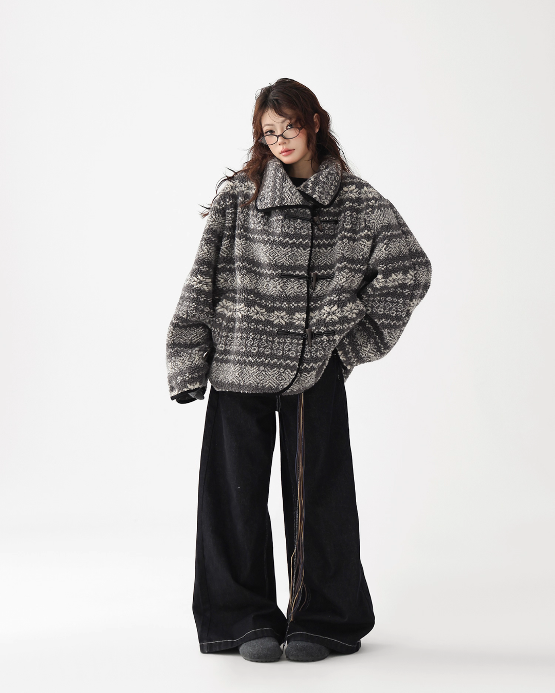 Nordic Pattern Fleece Jacket ACS0338