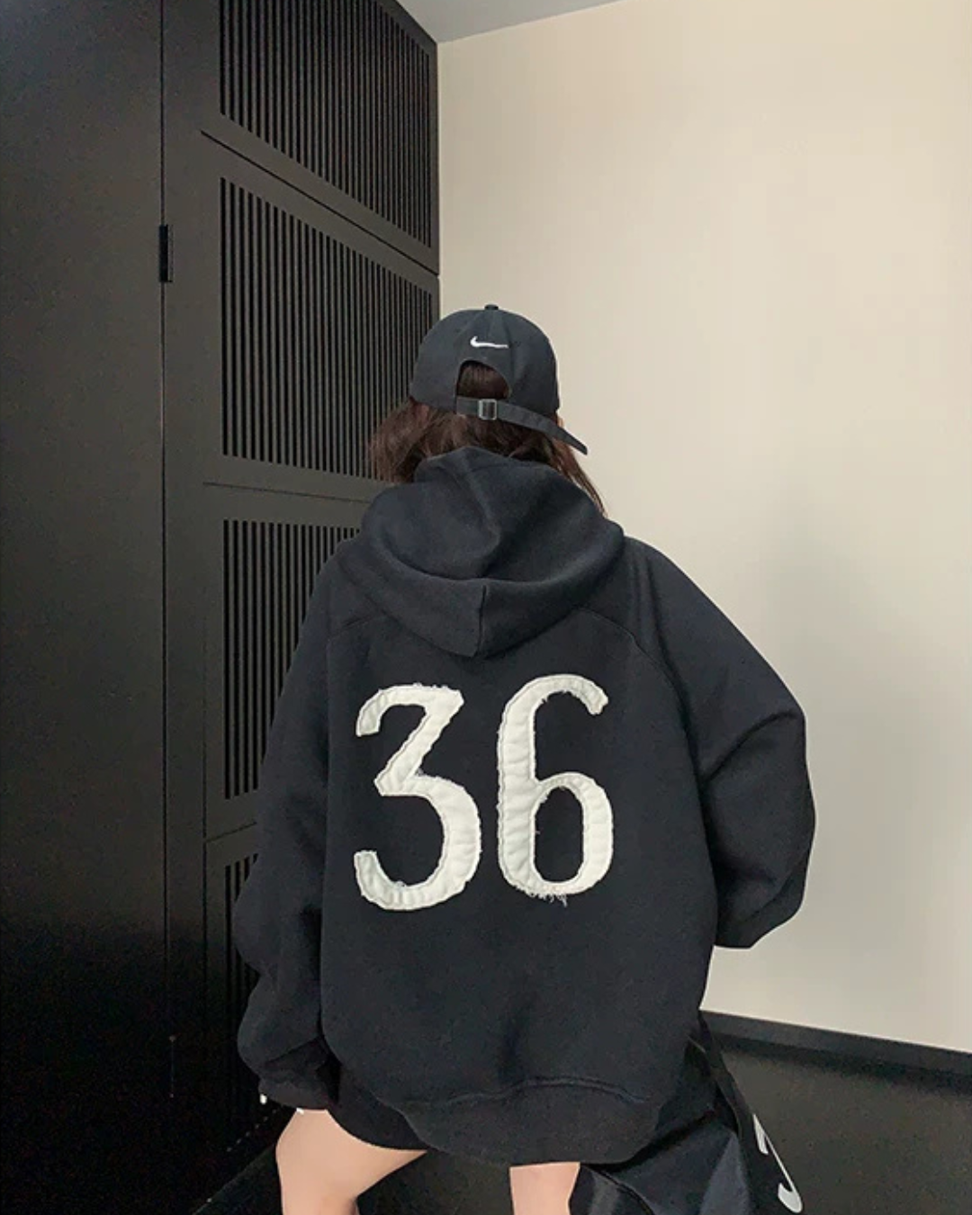Oversized High-Neck Hoodie YLS1062
