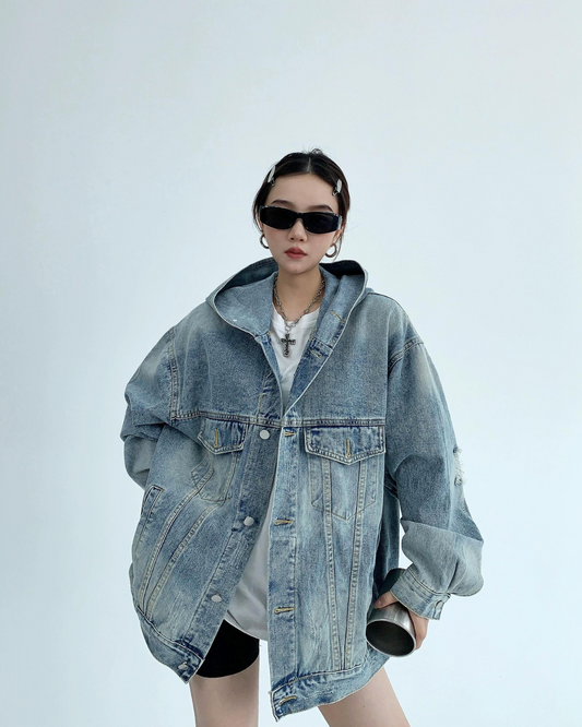 Hooded Denim Jacket YLS0128