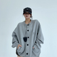 Round Neck Loose Cardigan YLS0891