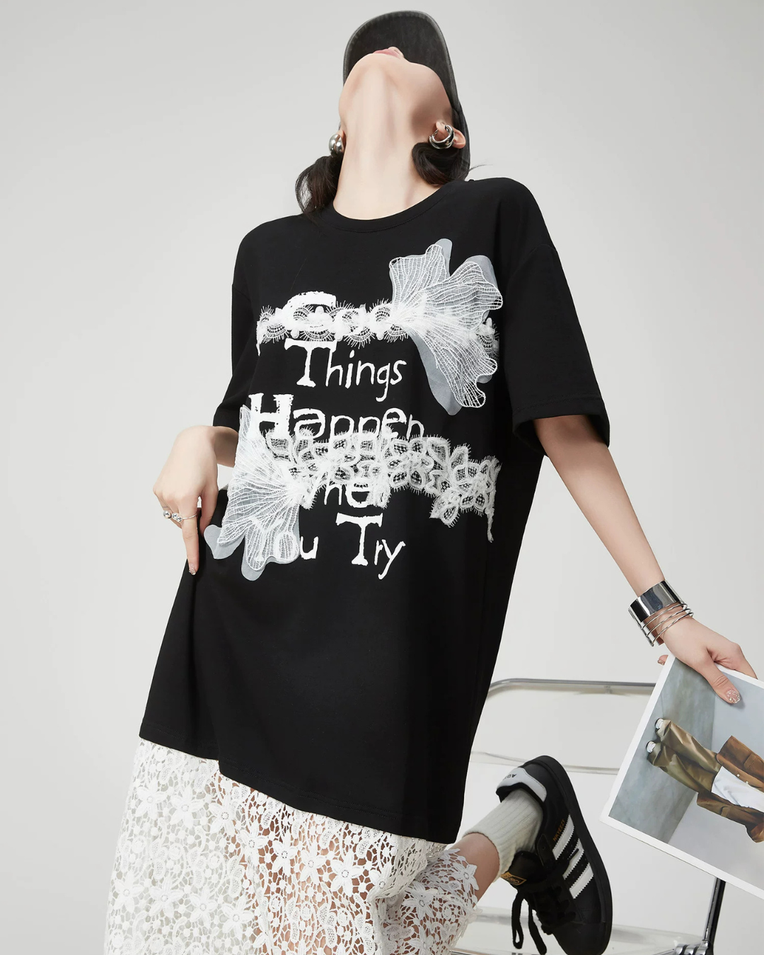 Race Switch T-Shirt Dress FER0155