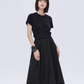 Patch Pocket Waist T-Shirt Dress SHN0013