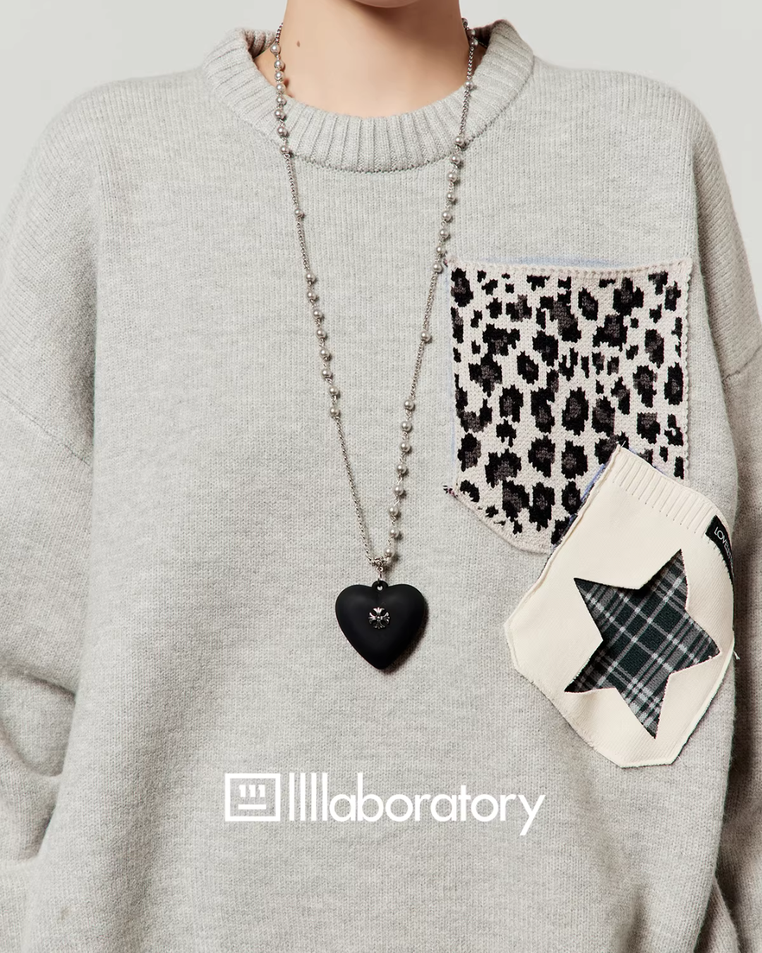 Leopard Round Neck Knit / Leopard Mini Skirt LLA0588