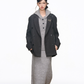 Tailored Jacket / Half-Button Long Sleeve Top / Knit Skirt WEO0062