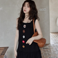 Flower Motif Balloon Dress SMS0011