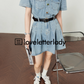 Denim Shirt Flare Dress LLA0508