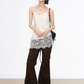 Vintage Jacket / Lace Cami Dress / Flare Pants WEO0059