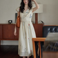 V-Neck Floral Flare Dress SMS0005
