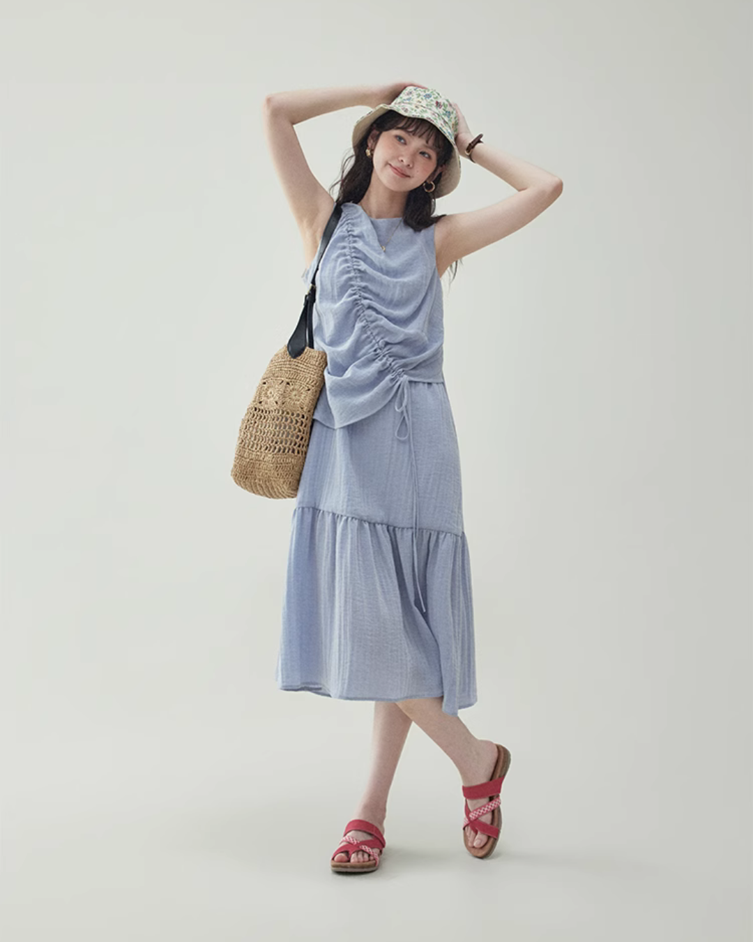 Wrap Tiered Dress AMU0016