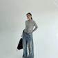 Round-Neck Knit Cardigan YLS1072