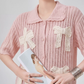 Ribbon Motif Knit Top FER0084